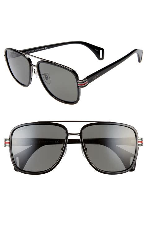 men gucci black sunglasses|gucci sunglasses men price.